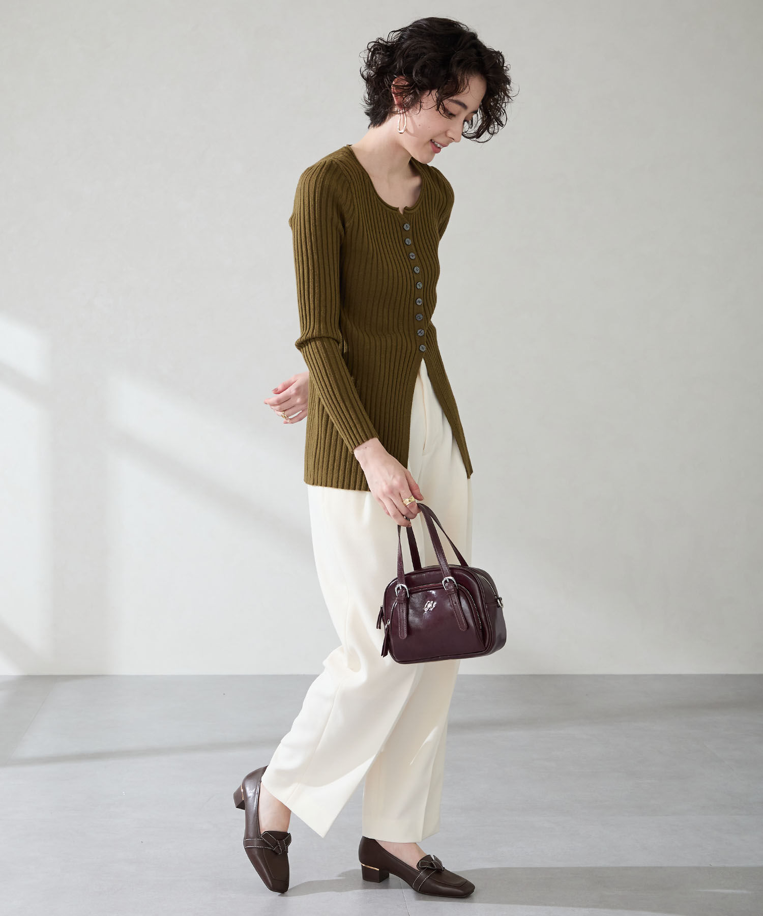 ORiental TRaffic「【WEB限定】リボンデザイン 甲深パンプス /55301 ヒール3.5ｃｍ ヒールローファー」|パンプス|