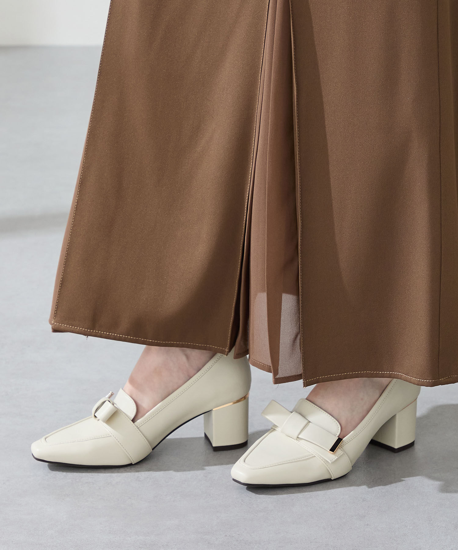 ORiental TRaffic「リボンベルトヒールローファー/51311」|パンプス|