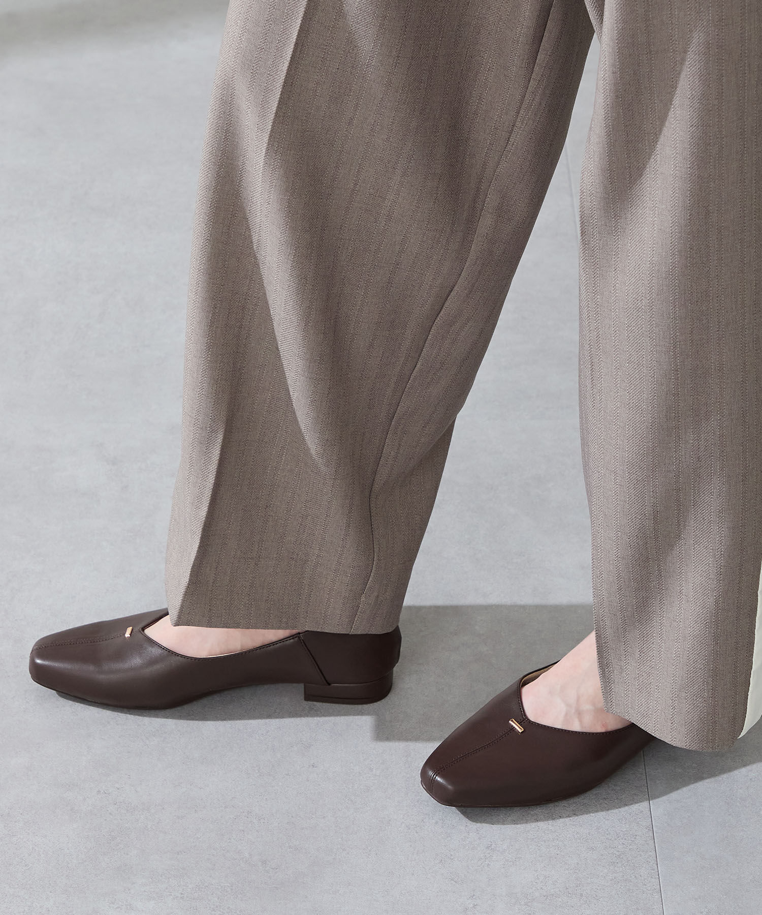 ORiental TRaffic「ゴールドパーツVカットバブーシュ/51312」|パンプス|