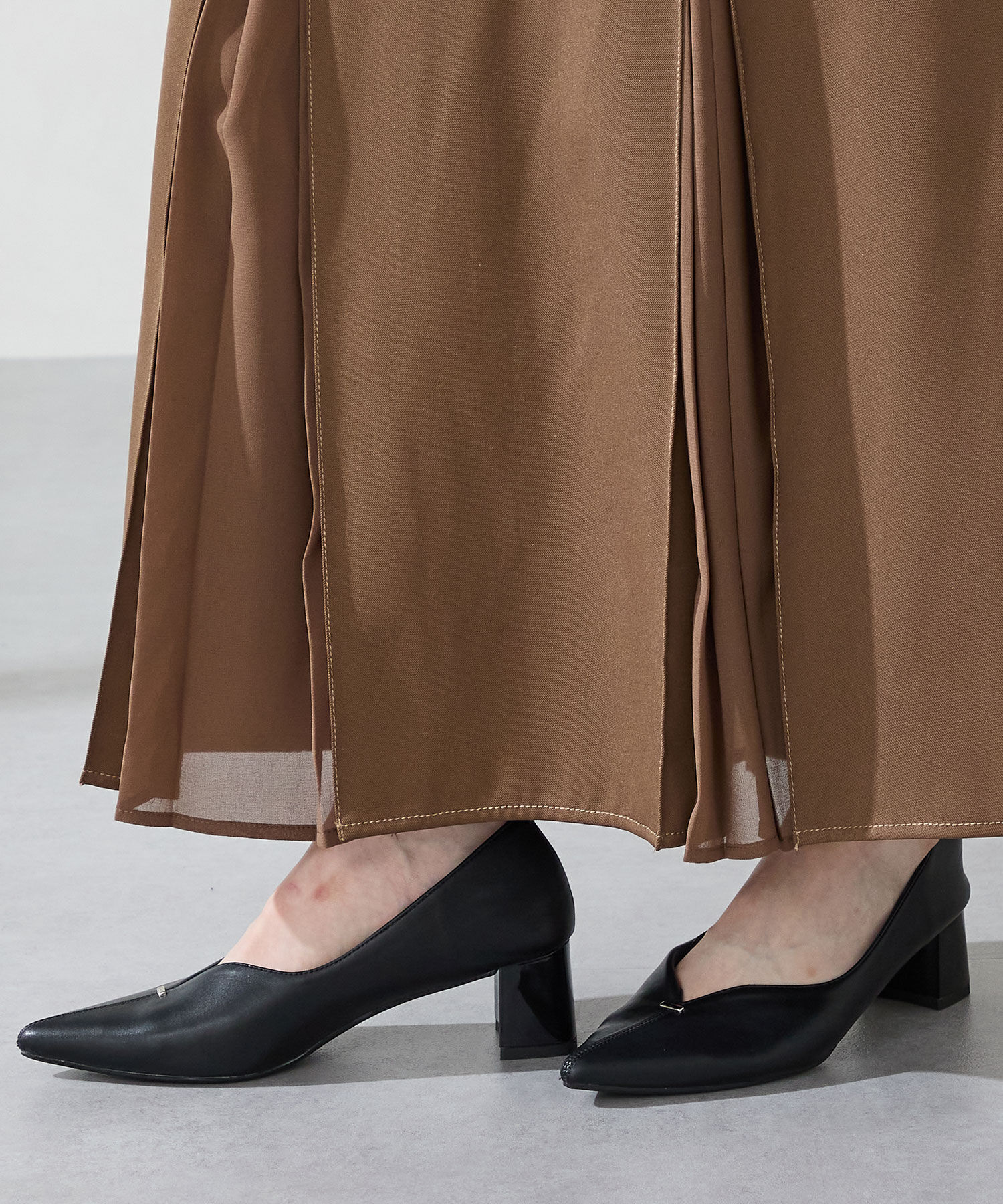 ORiental TRaffic「プチメタルパーツヒールパンプス/51316」|パンプス|BLACK