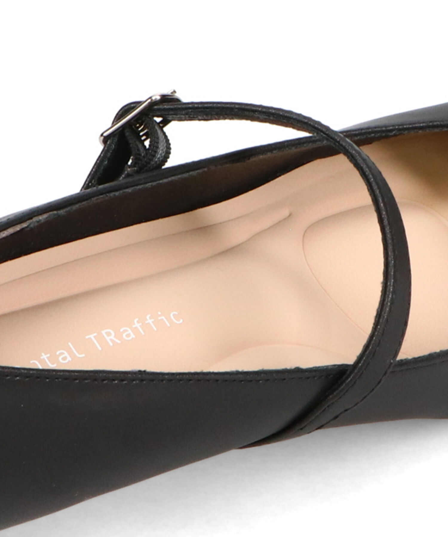 ORiental TRaffic「 スクエアトゥ ストラップ ヒール パンプス /R-3006 オフィス 就活 冠婚葬祭」|パンプス|