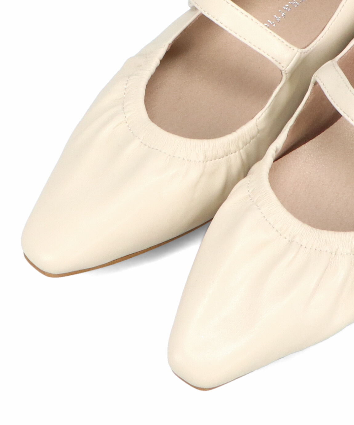 WA Oriental TRaffic「ギャザーデザインメリージェーン パンプス /52316 フラット 通勤靴 ストラップパンプス」|パンプス|