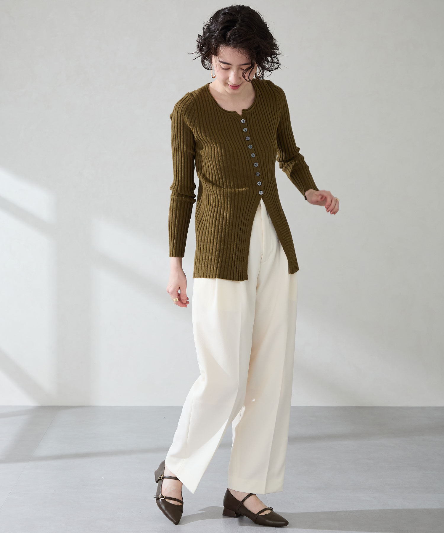 ORiental TRaffic「ポインテッドトゥダブルストラップパンプス/51306」|パンプス|