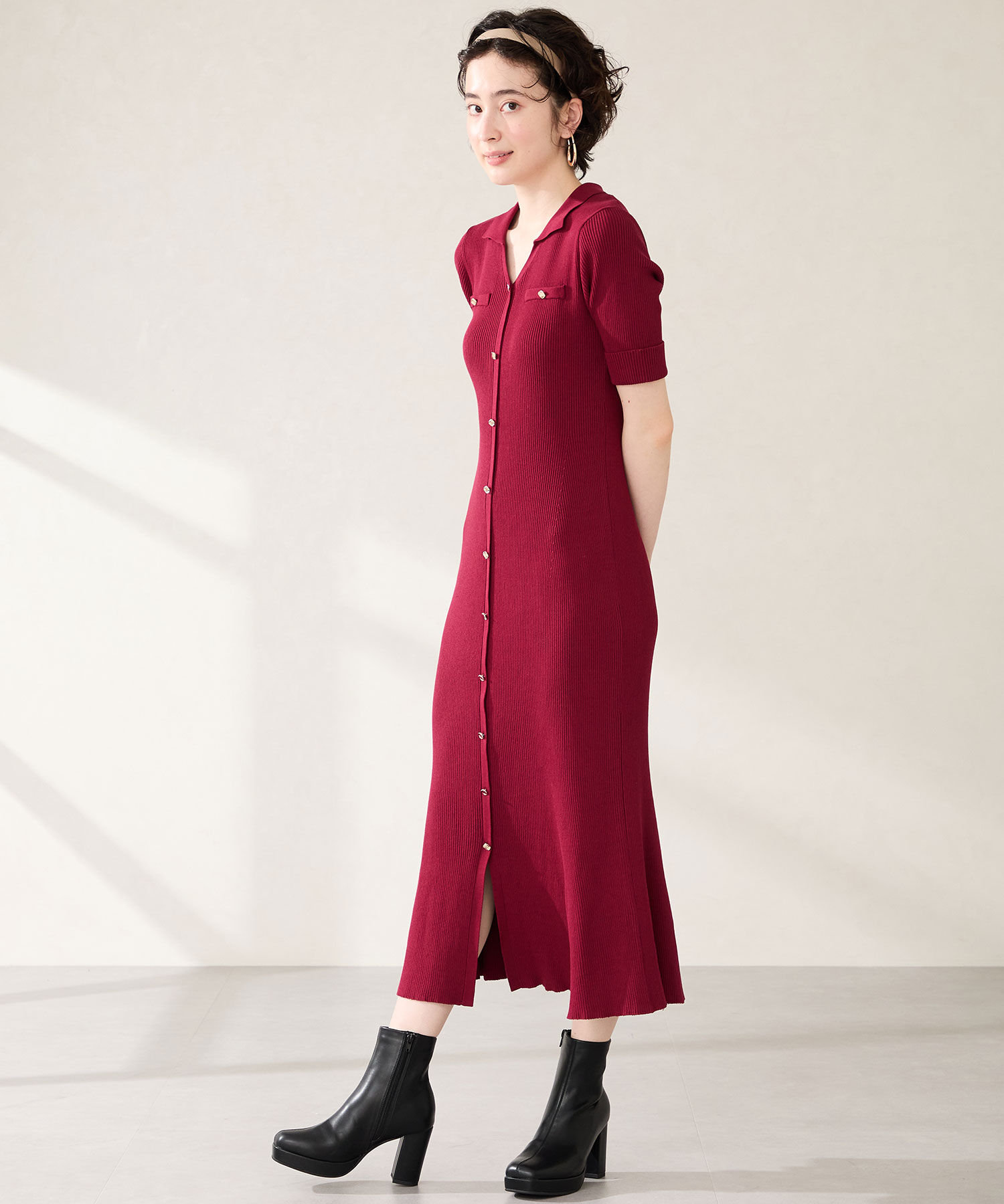 ORiental TRaffic「プラットフォームヒールショートブーツ/51410」|ショートブーツ|