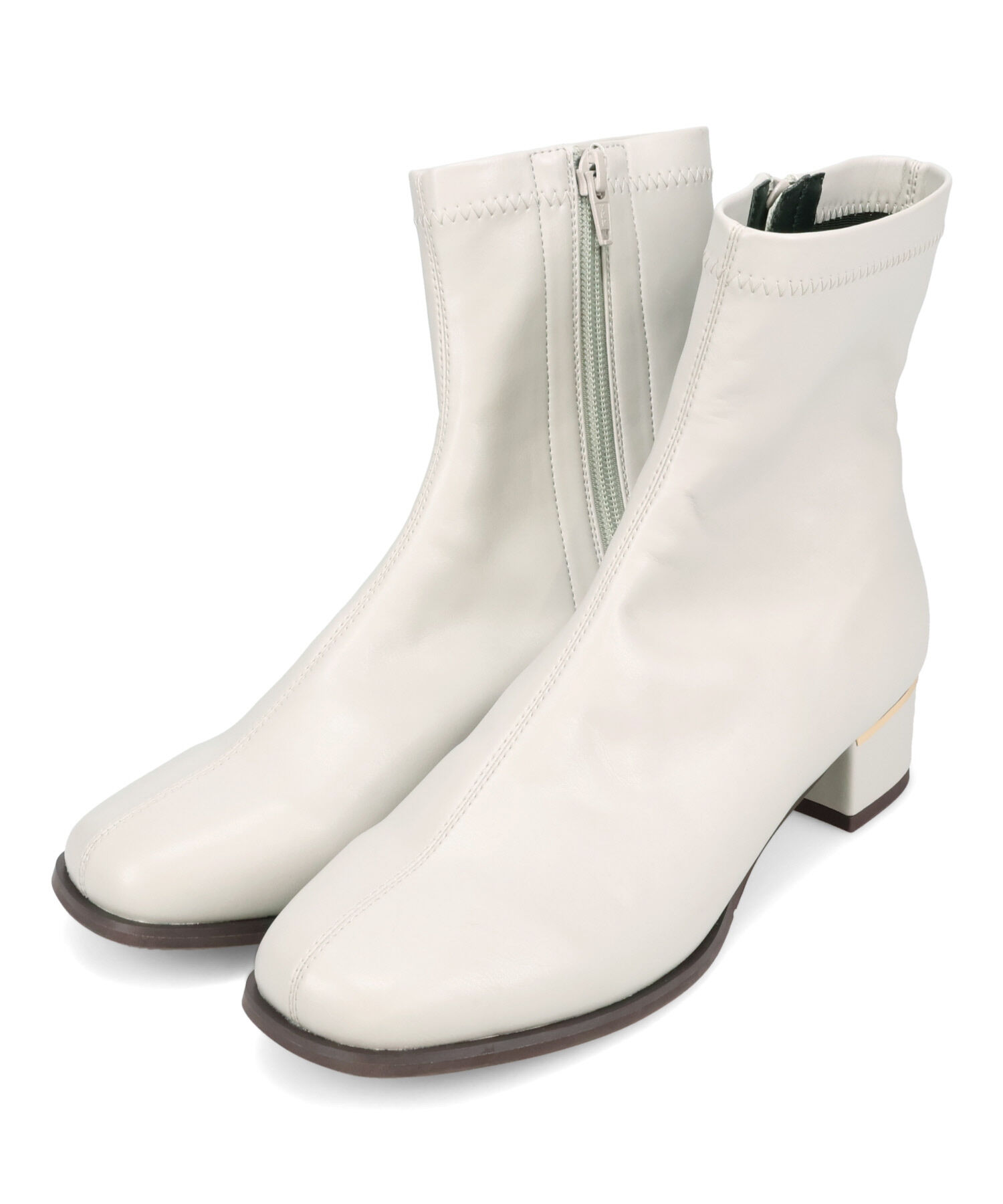 WA Oriental TRaffic「ヒールパーツ ストレッチ ブーツ /52402 シンプル 通勤 ショートブーツ」|ショートブーツ|