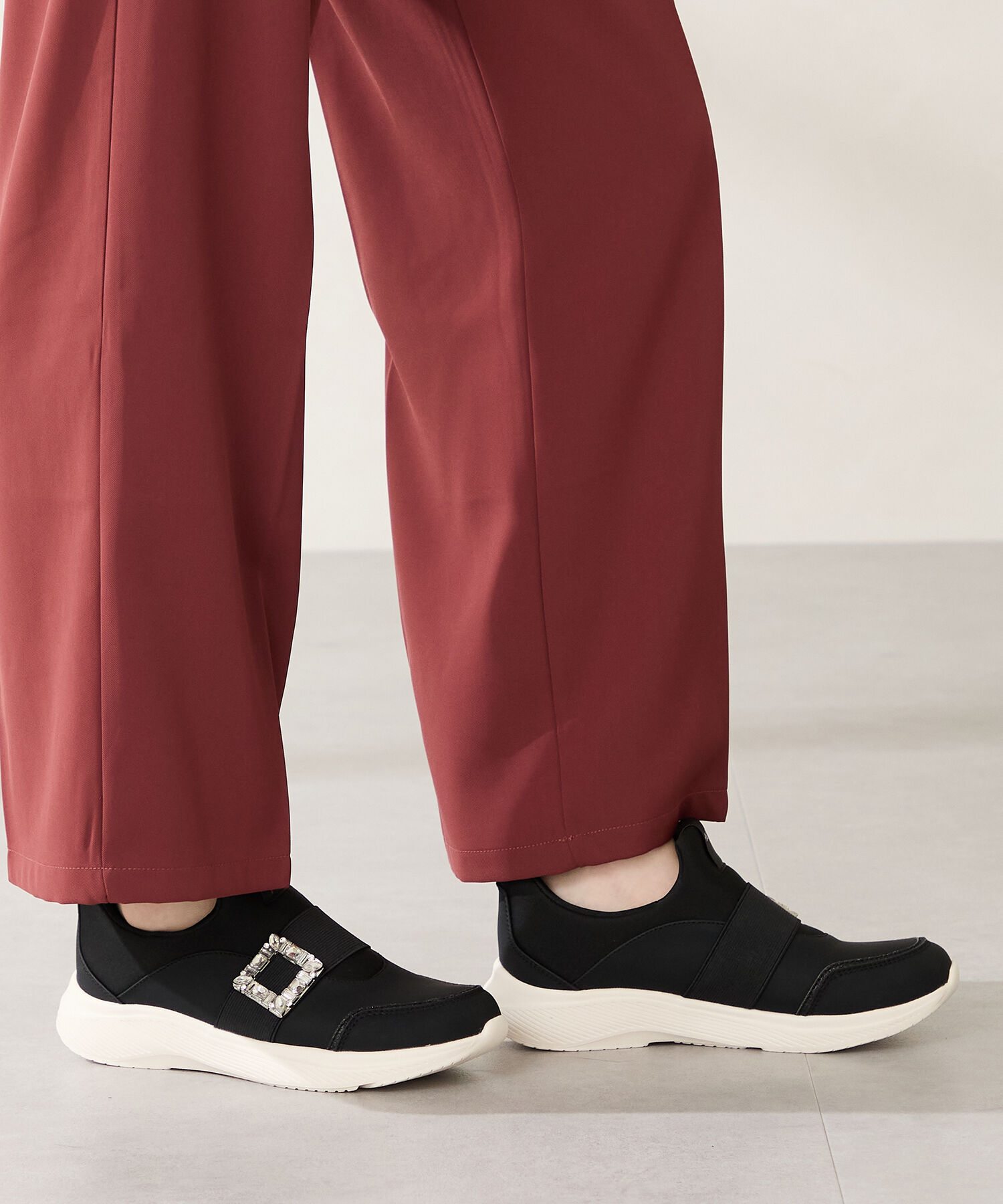 ORiental TRaffic「【 瞬間フィット 】ビジューバックルスニーカー/OT3777」|スニーカー|