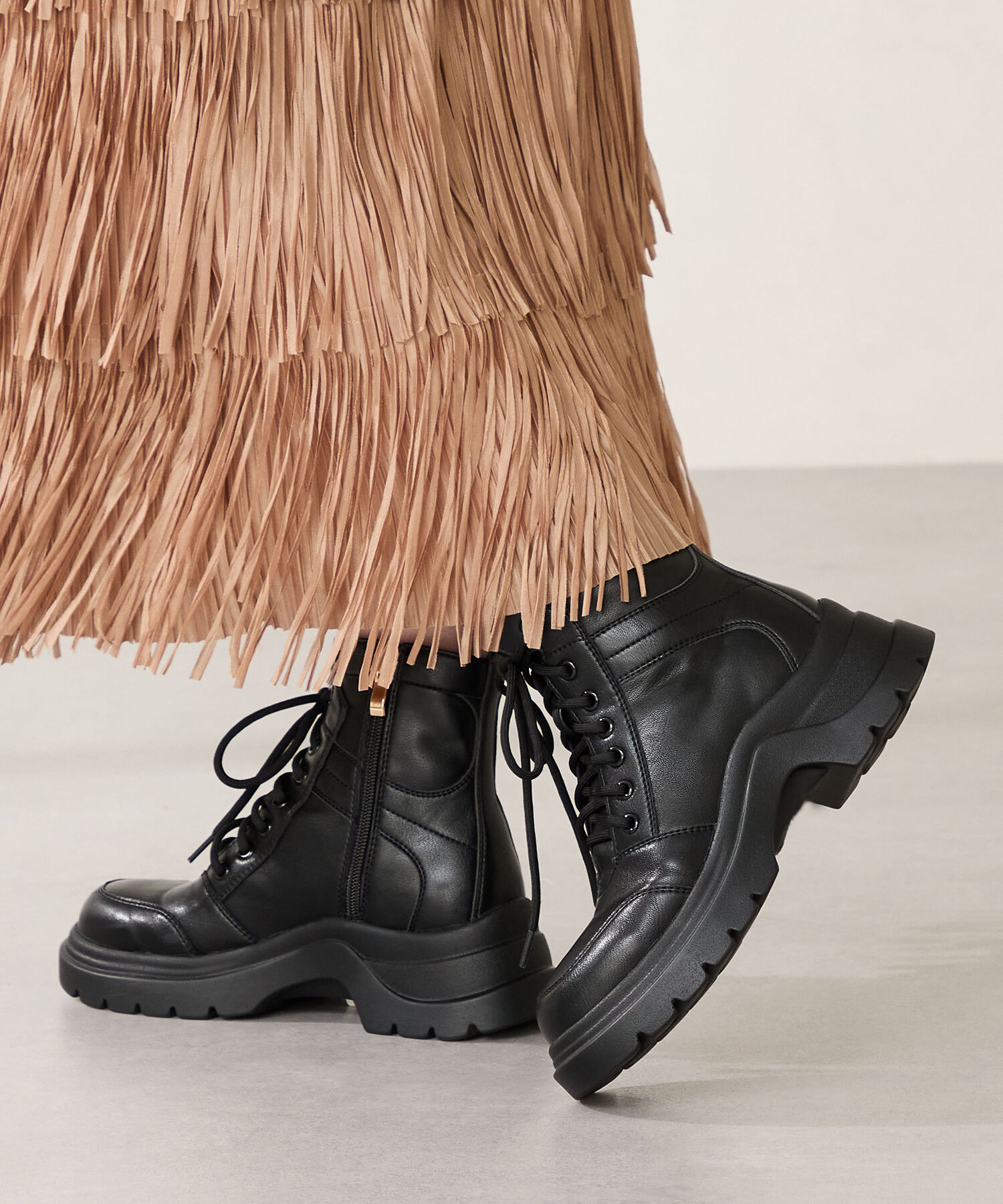 ORiental TRaffic「 厚底 レースアップブーツ /51401」|ショートブーツ|