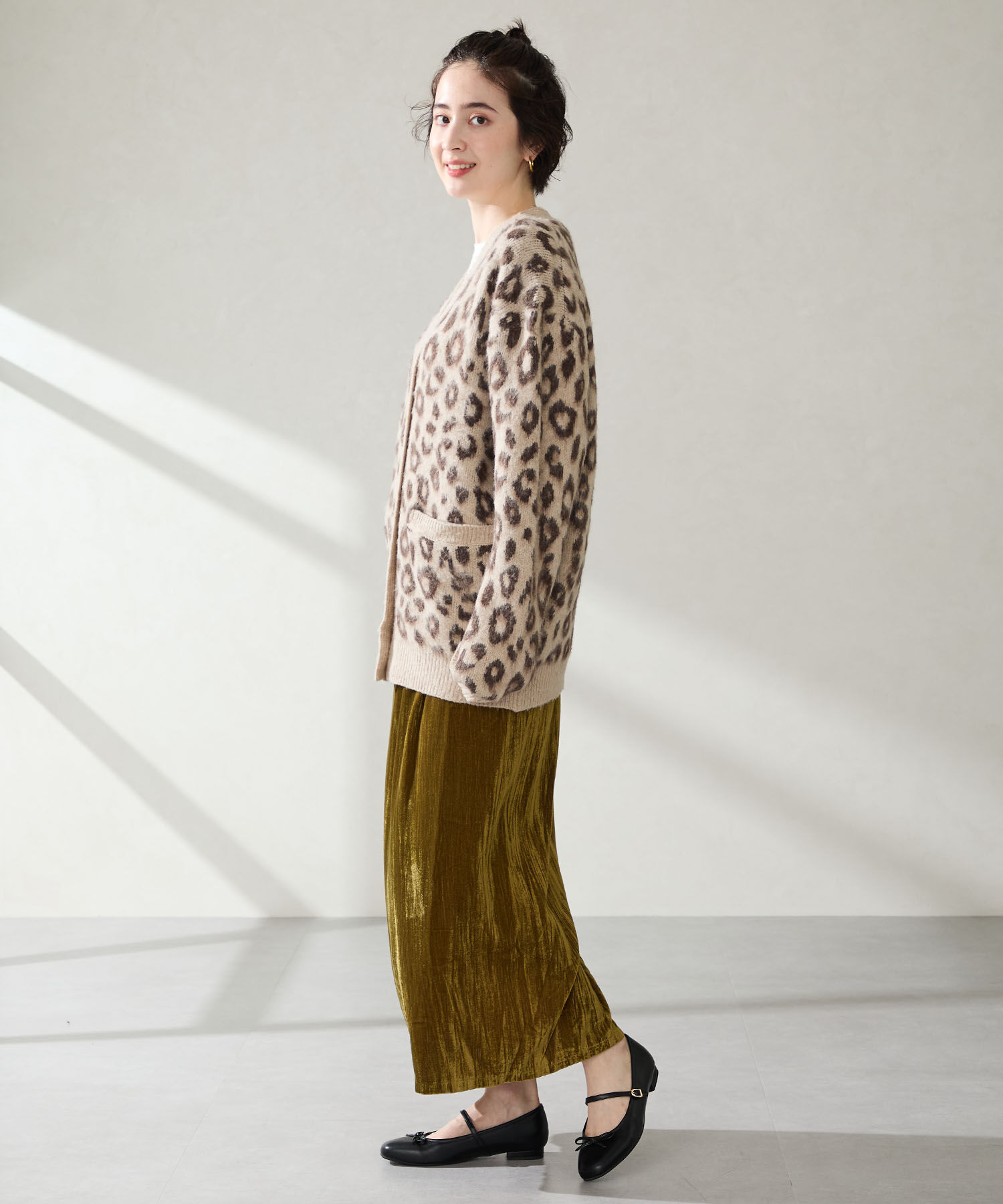 WA Oriental TRaffic「 メリージェーン バレエ パンプス /52313 防寒 起毛 ファー ゴムストラップ」|パンプス|