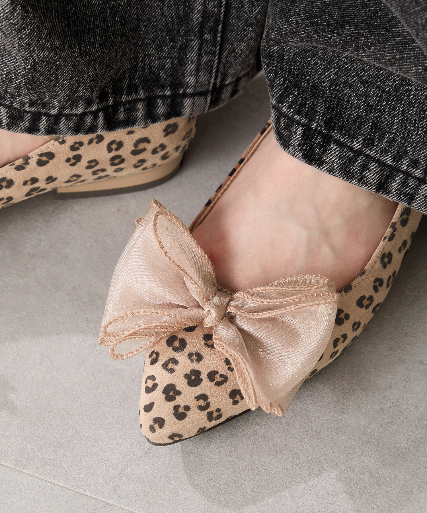 ORiental TRaffic「ビッグ チュールリボン パンプス /51321 フラット」|パンプス|