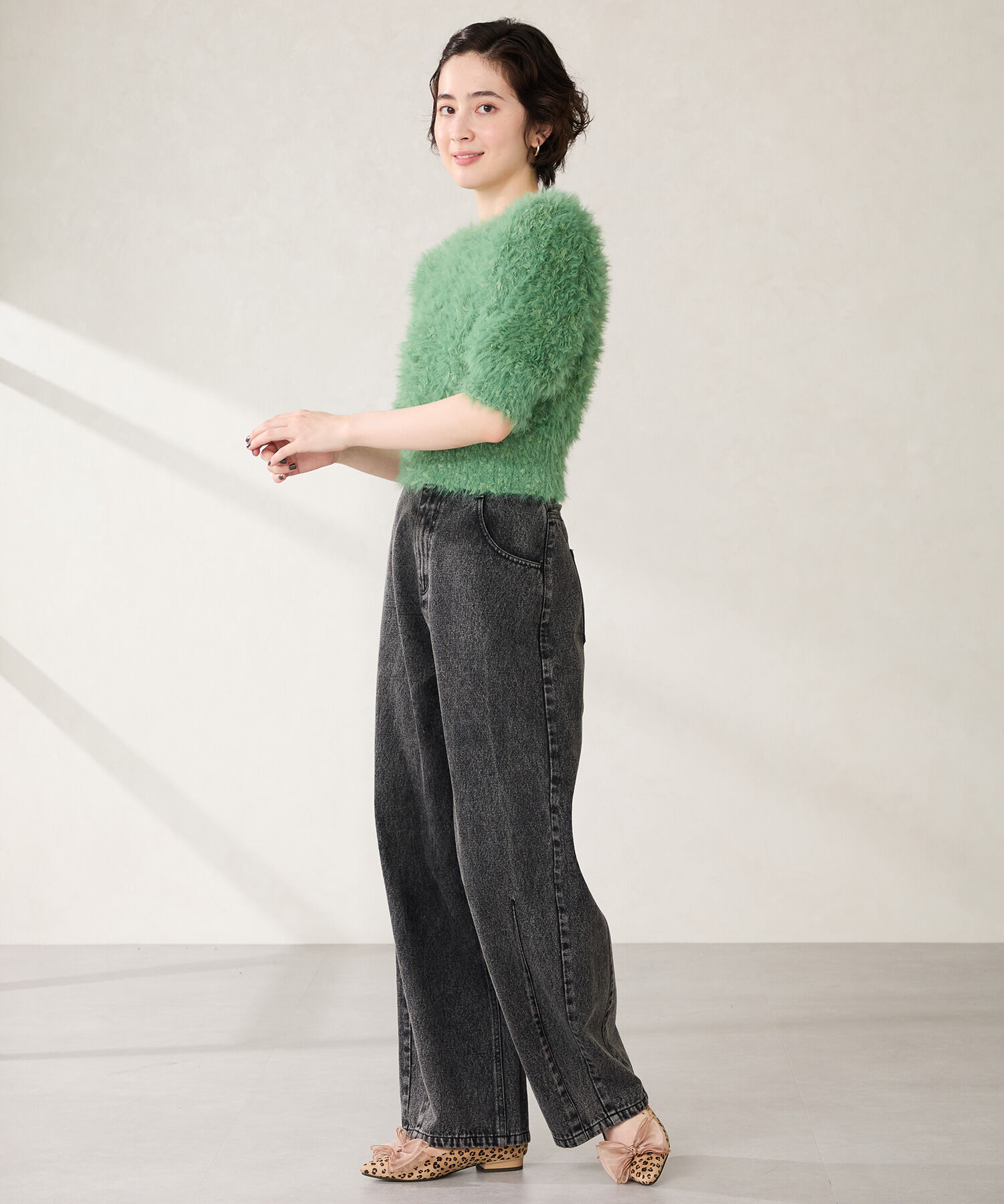 ORiental TRaffic「ビッグ チュールリボン パンプス /51321 フラット」|パンプス|