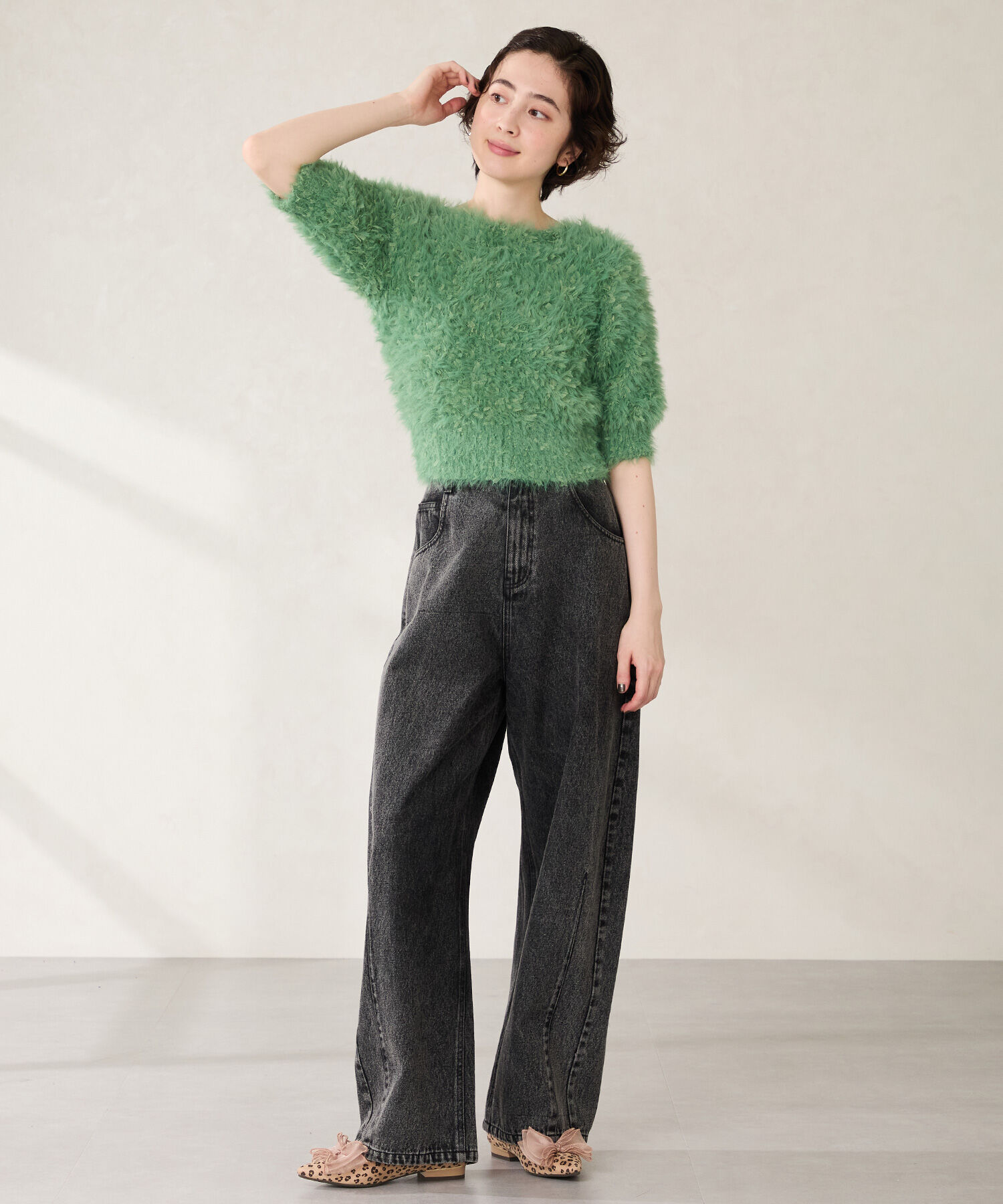 ORiental TRaffic「ビッグ チュールリボン パンプス /51321 フラット」|パンプス|