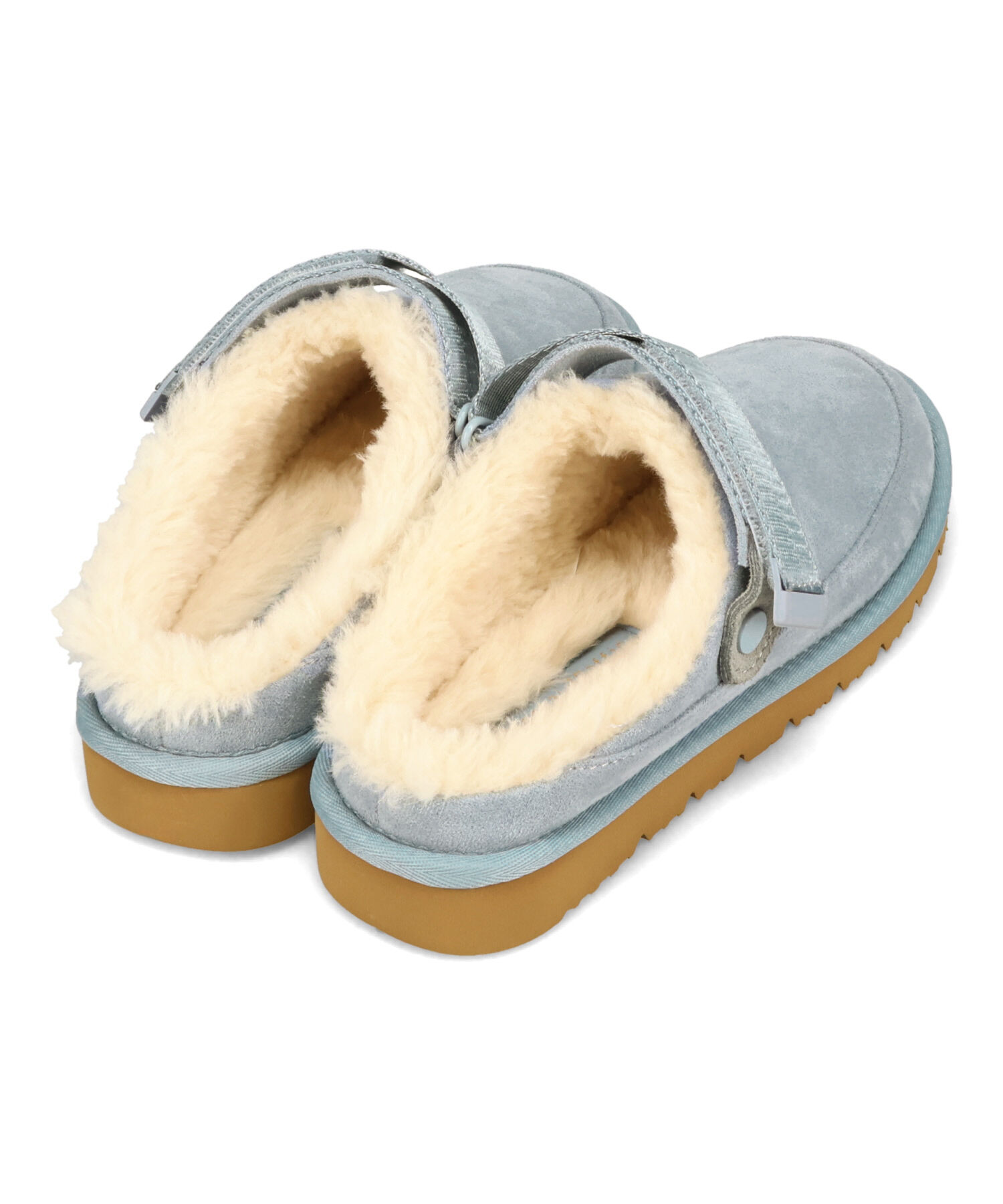 ORiental TRaffic「【 厚底 ・ 軽量 】 ムートン ベルト サンダル /55302 もこもこ 暖かい 防寒」|モカシン|