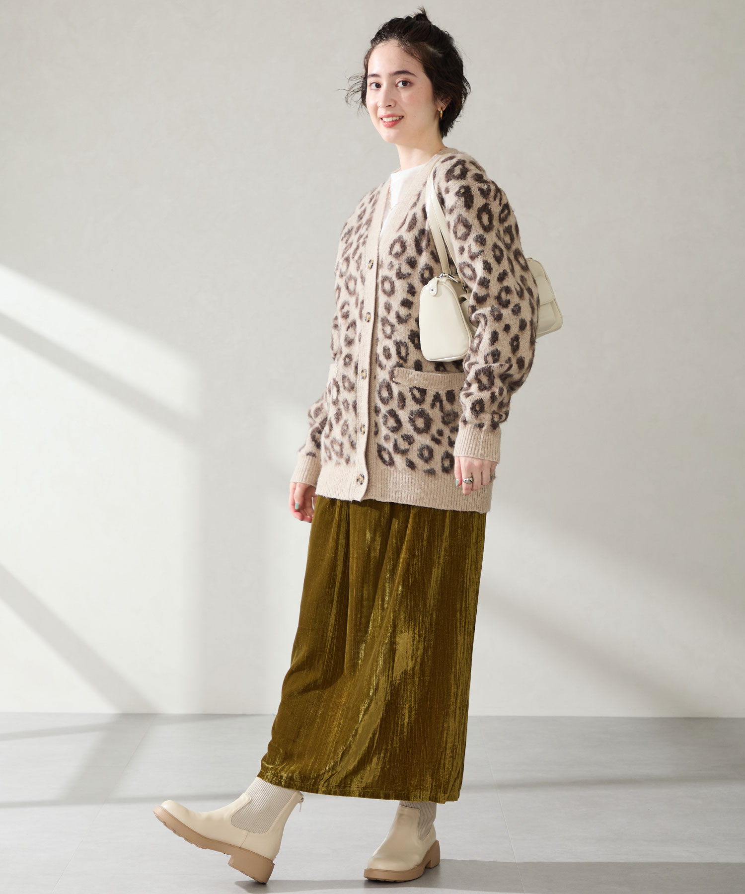 WA Oriental TRaffic「リブニットバックジップブーツ/52407」|ショートブーツ|