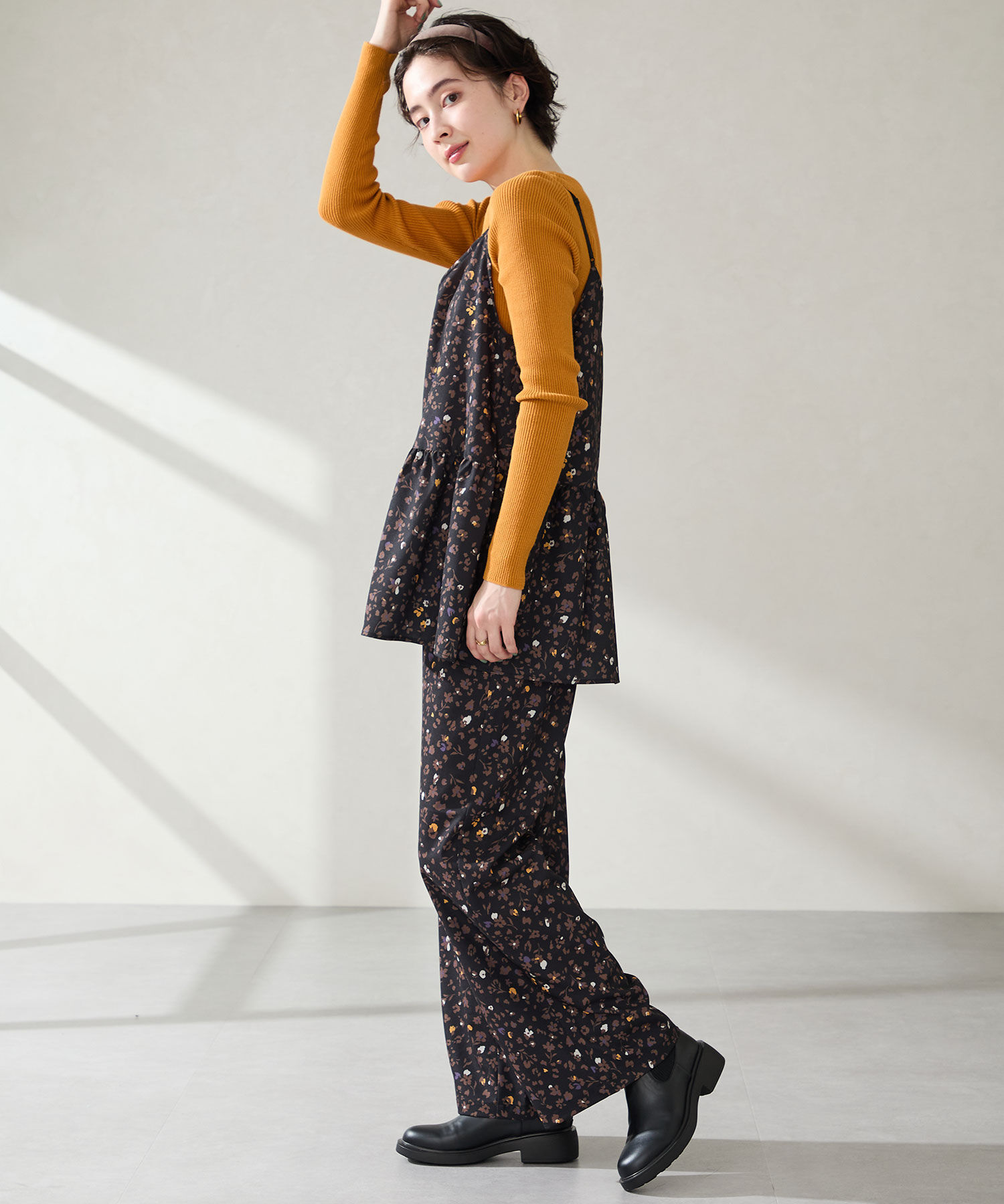 WA Oriental TRaffic「リブニットバックジップブーツ/52407」|ショートブーツ|