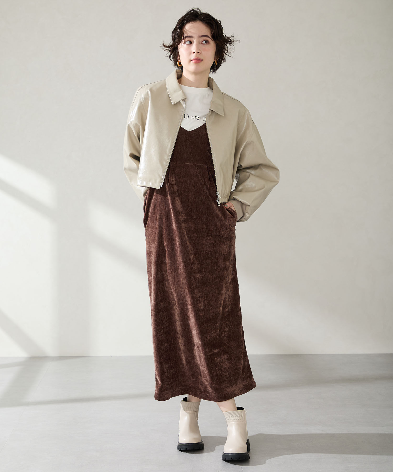 ORiental TRaffic「ニット ドッキング タンクソール ブーツ /51412」|ショートブーツ|