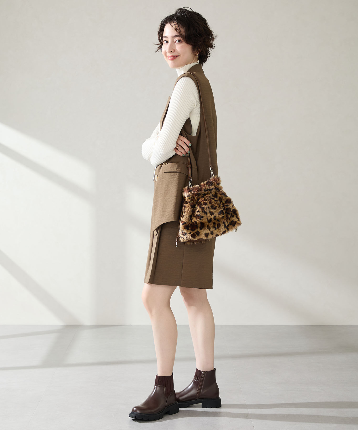 ORiental TRaffic「ニット ドッキング タンクソール ブーツ /51412」|ショートブーツ|