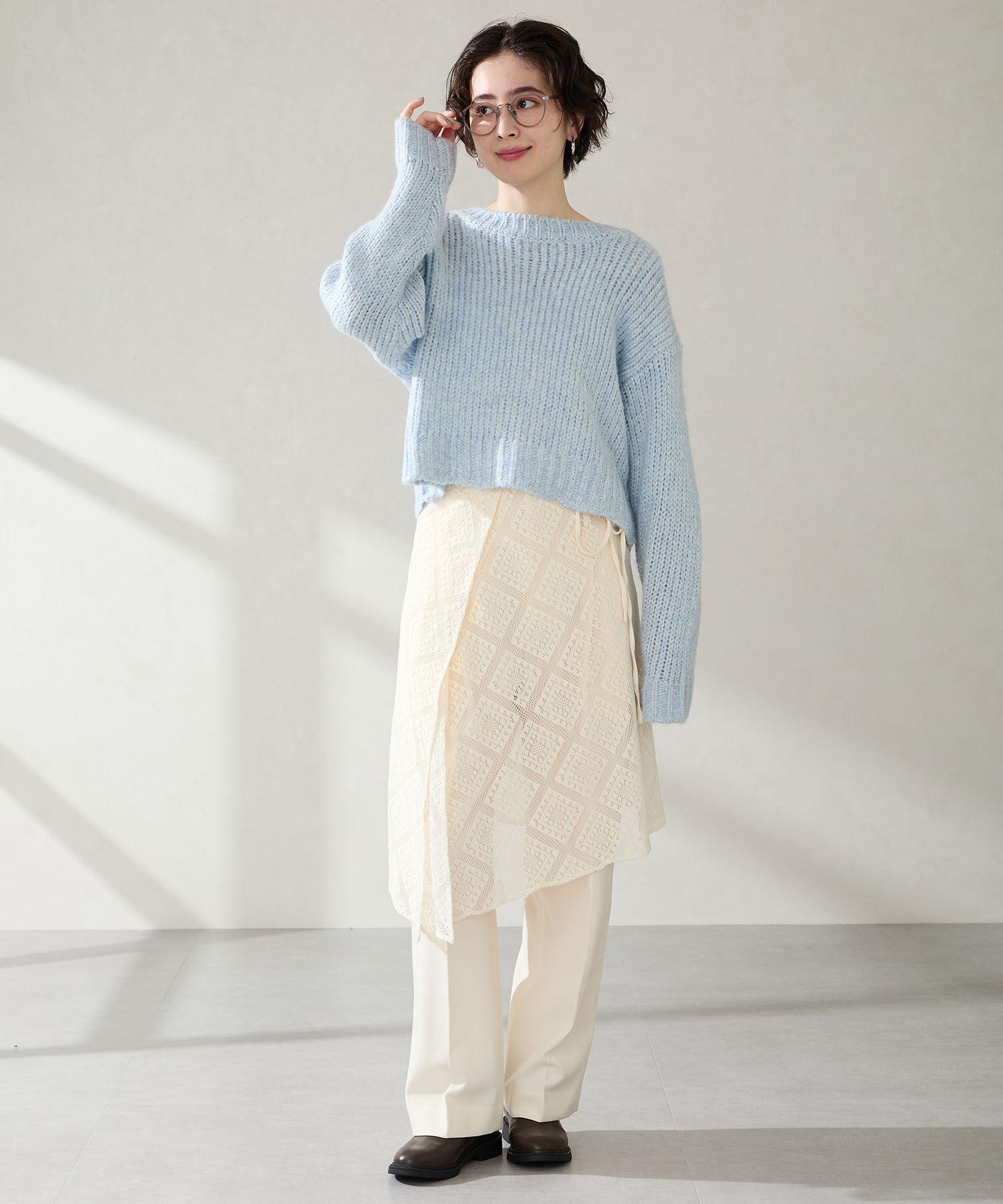 WA Oriental TRaffic「アーモンドトゥ フラット サイドゴアブーツ /52405 ショートブーツ」|ショートブーツ|