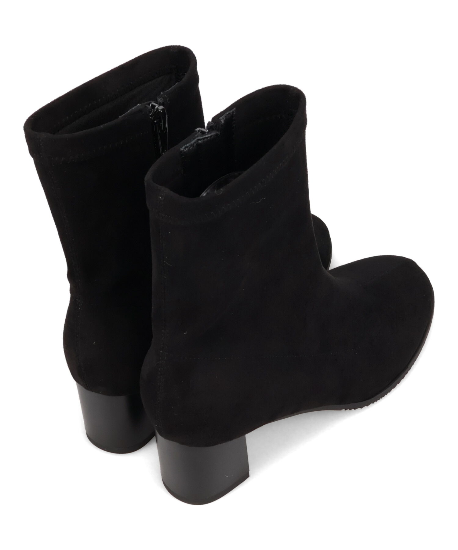 WA Oriental TRaffic「チャンキーヒール ストレッチブーツ /52406 スエードブーツ」|ショートブーツ|