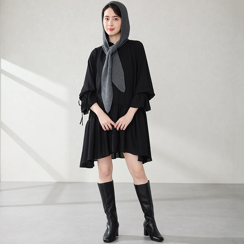 ORiental TRaffic「スクエアトゥチャンキーヒールロングブーツ/51501」|ロングブーツ|