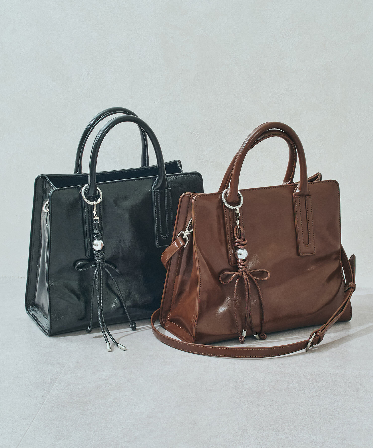 ORiental TRaffic「● 大容量 ●チャーム付き ボストン バッグ /BA-268 ヴィンテージ」|ボストンバッグ|