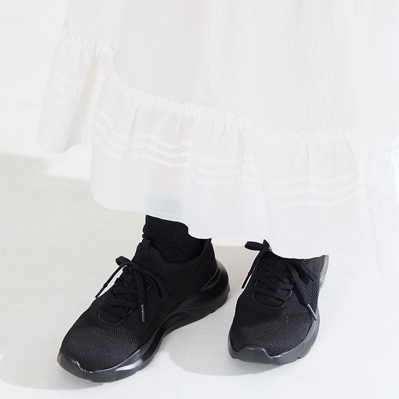 ORiental TRaffic「●2026春夏新作●【 瞬間フィット 】 ニット レースアップ スニーカー /OT3789」|スニーカー|