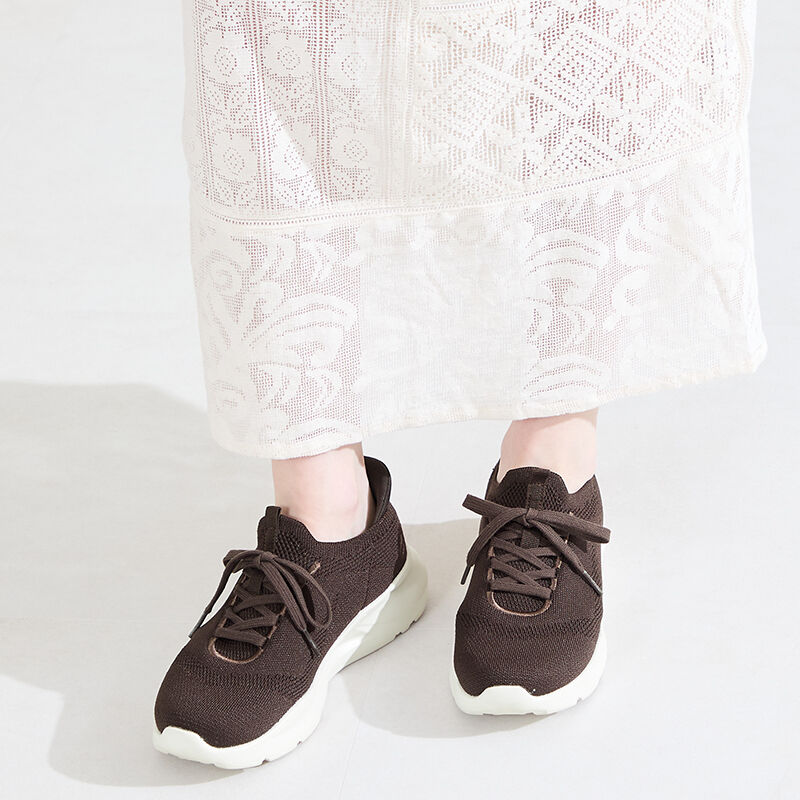 ORiental TRaffic「●2026春夏新作●【 瞬間フィット 】 ニット レースアップ スニーカー /OT3789」|スニーカー|