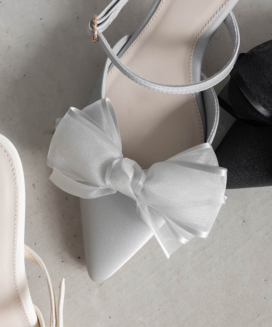  「2WAY シアーリボンミュールパンプス」|パンプス|