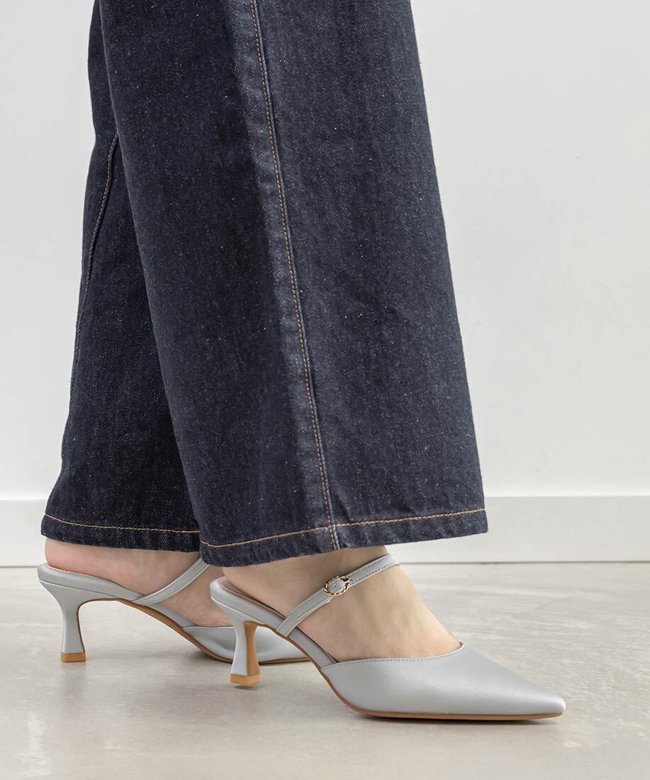  「2WAY シアーリボンミュールパンプス」|パンプス|