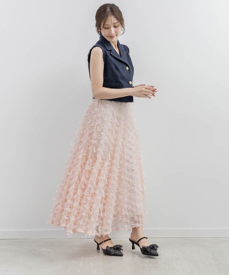  「2WAY シアーリボンミュールパンプス」|パンプス|