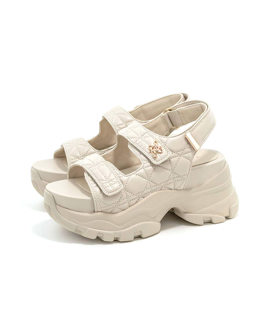  「モノグラムパーツキルティングスポーツサンダル」|サンダル|