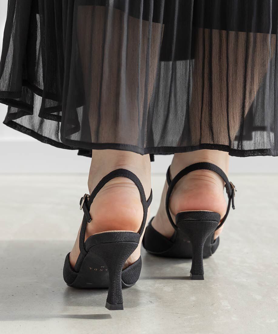  「ビジューパーツストラップパンプス」|パンプス|