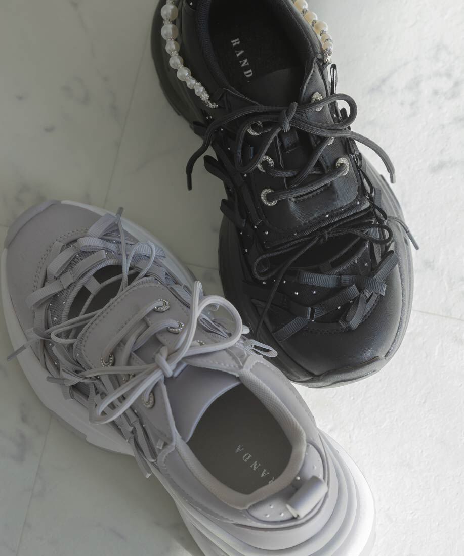  「2WAY ミニリボンシアースニーカー」|スニーカー|