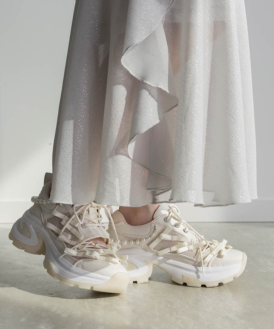  「2WAY ミニリボンシアースニーカー」|スニーカー|