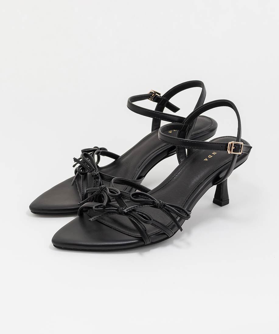  「ミニリボンナローストラップサンダル」|サンダル|