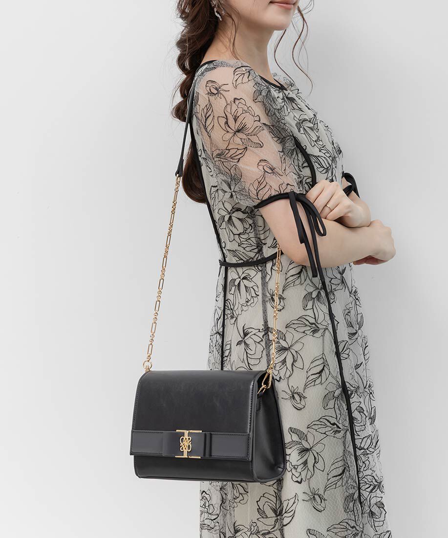  「2WAY モノグラムリボンショルダーバッグ」|ショルダー・メッセンジャー|