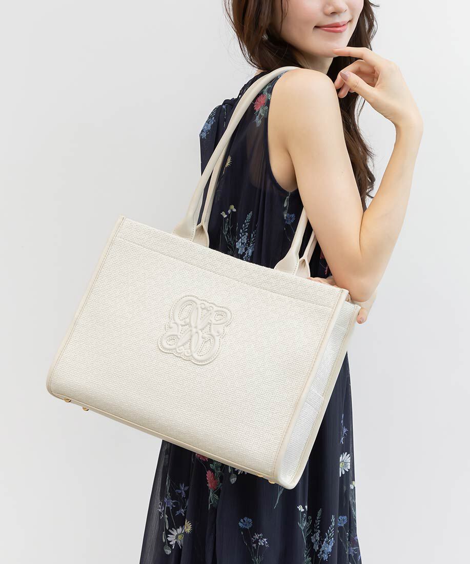  「【A4対応】モノグラムデザイントートバッグ」|トートバッグ|