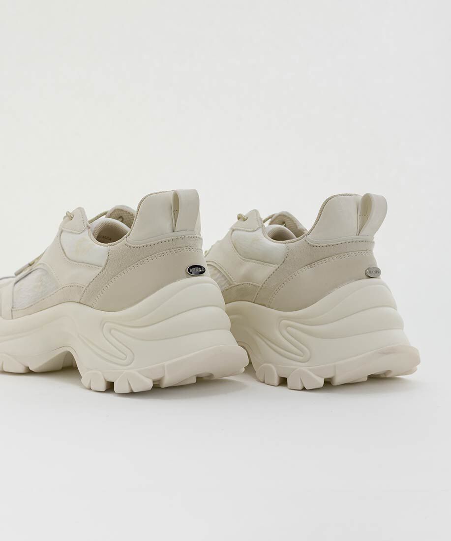  「フラワーパーツドローコードスニーカー」|スニーカー|