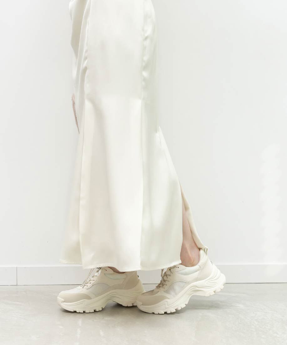  「フラワーパーツドローコードスニーカー」|スニーカー|