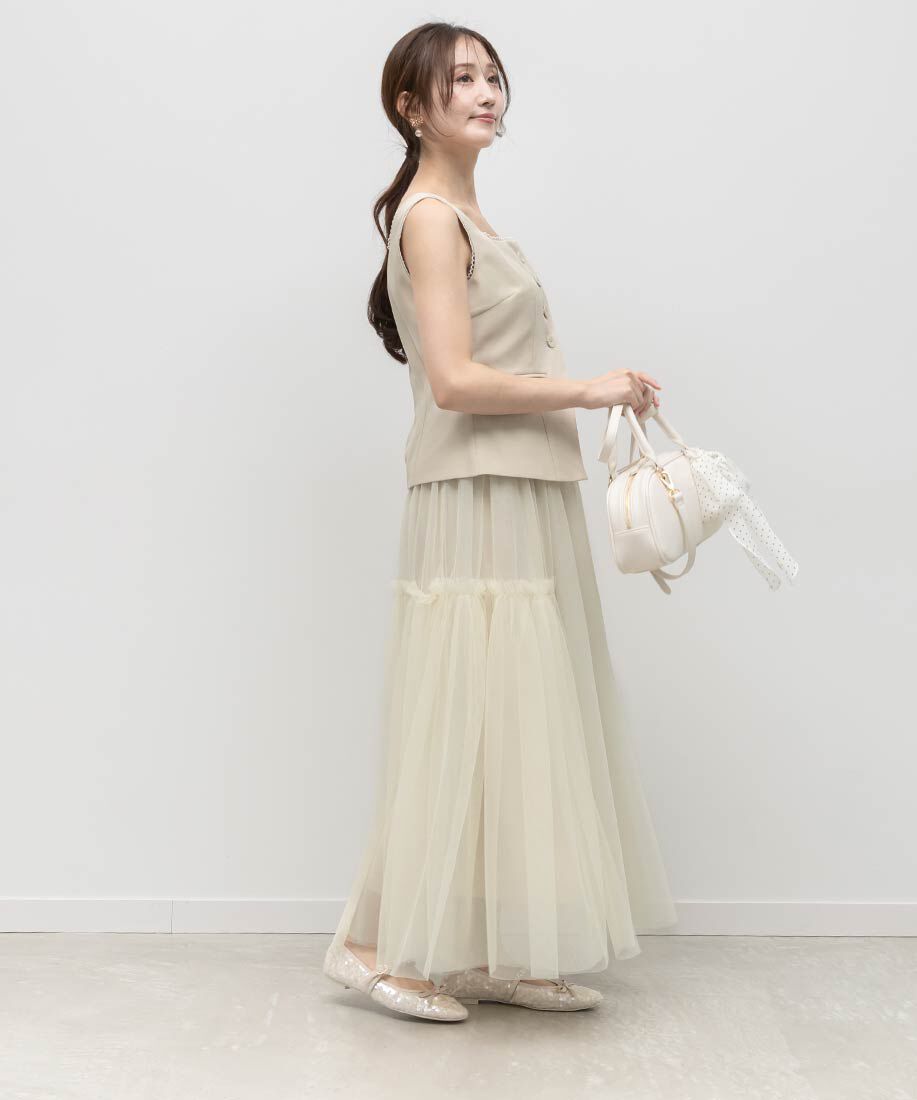  「ビジューストラップバレエシューズ」|パンプス|