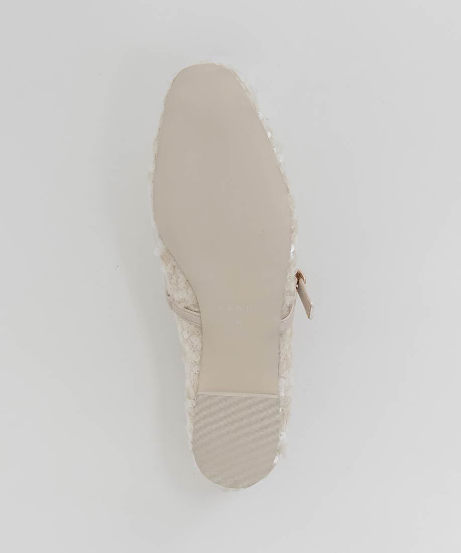  「ビジューストラップバレエシューズ」|パンプス|