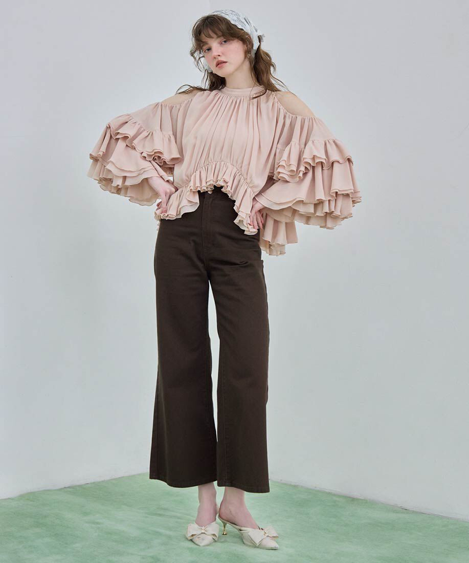  「シアーリボンミュールパンプス」|パンプス|