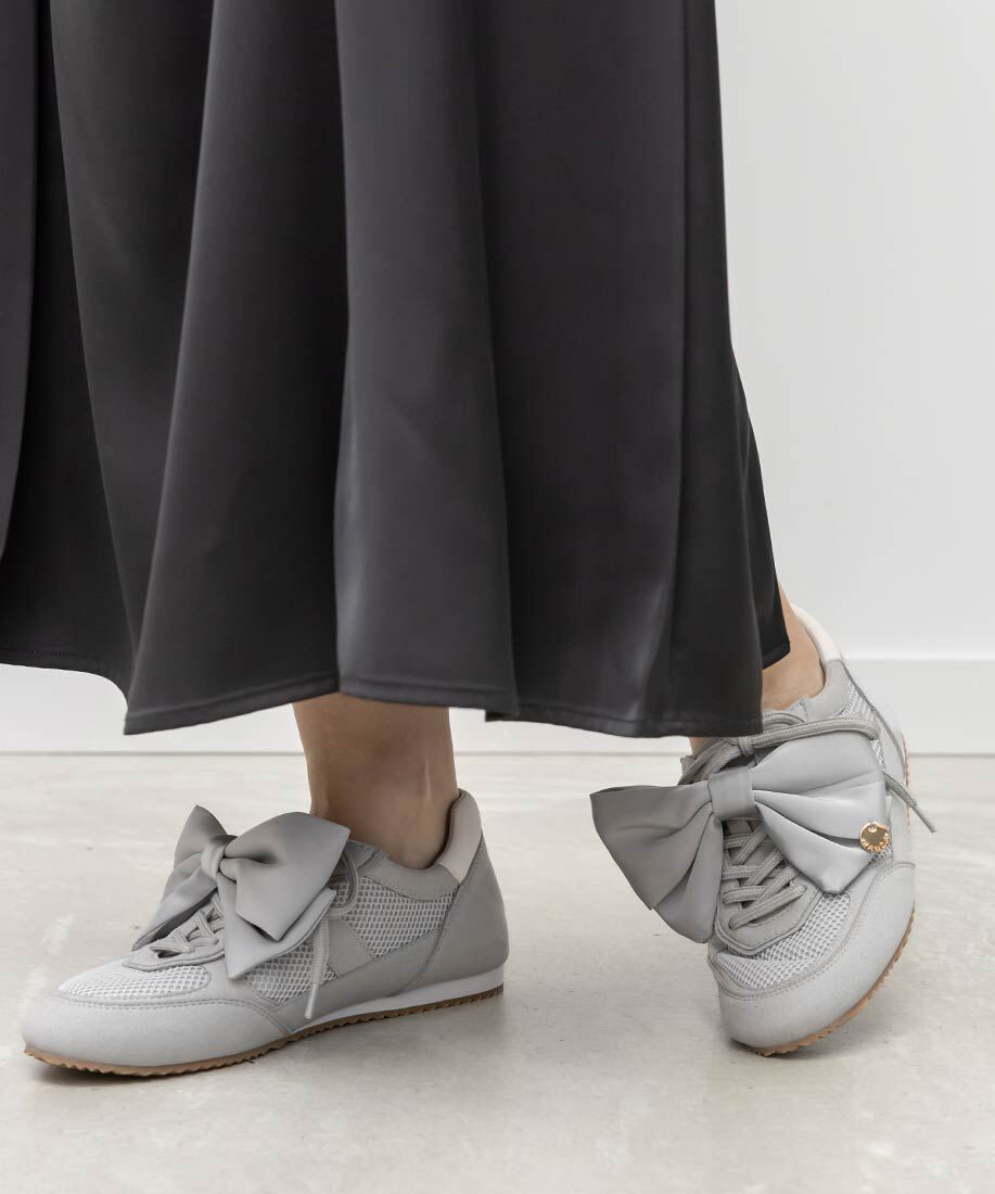  「2WAY サテンリボンロープロファイルスニーカー」|スニーカー|