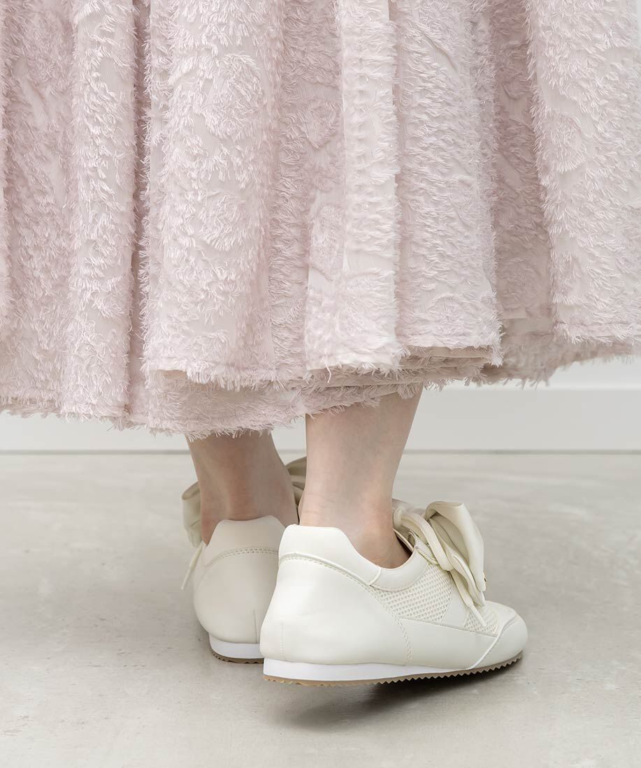  「2WAY サテンリボンロープロファイルスニーカー」|スニーカー|