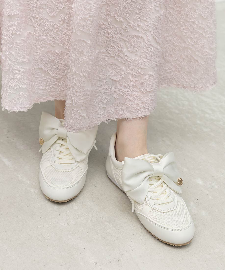  「2WAY サテンリボンロープロファイルスニーカー」|スニーカー|