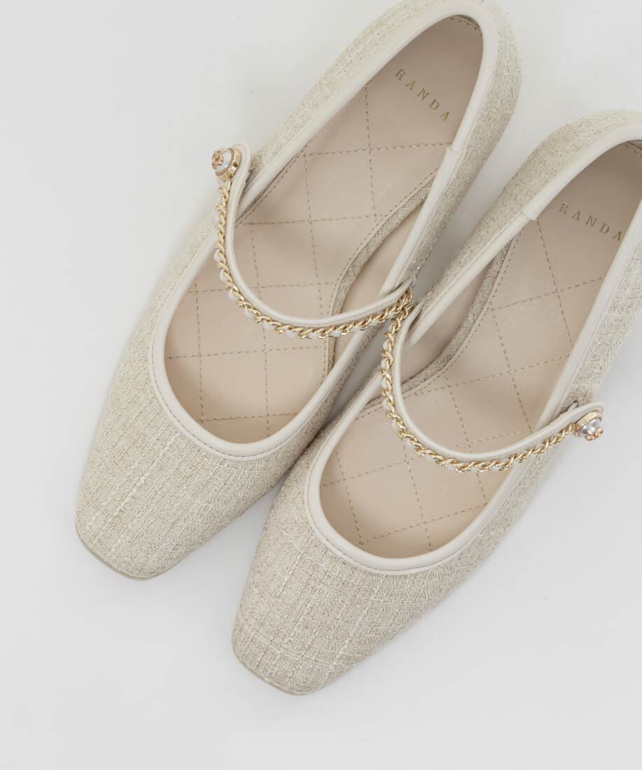  「チェーンストラップメリージェーンパンプス」|パンプス|