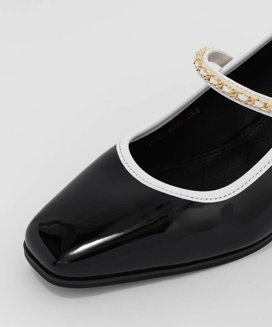  「チェーンストラップメリージェーンパンプス」|パンプス|