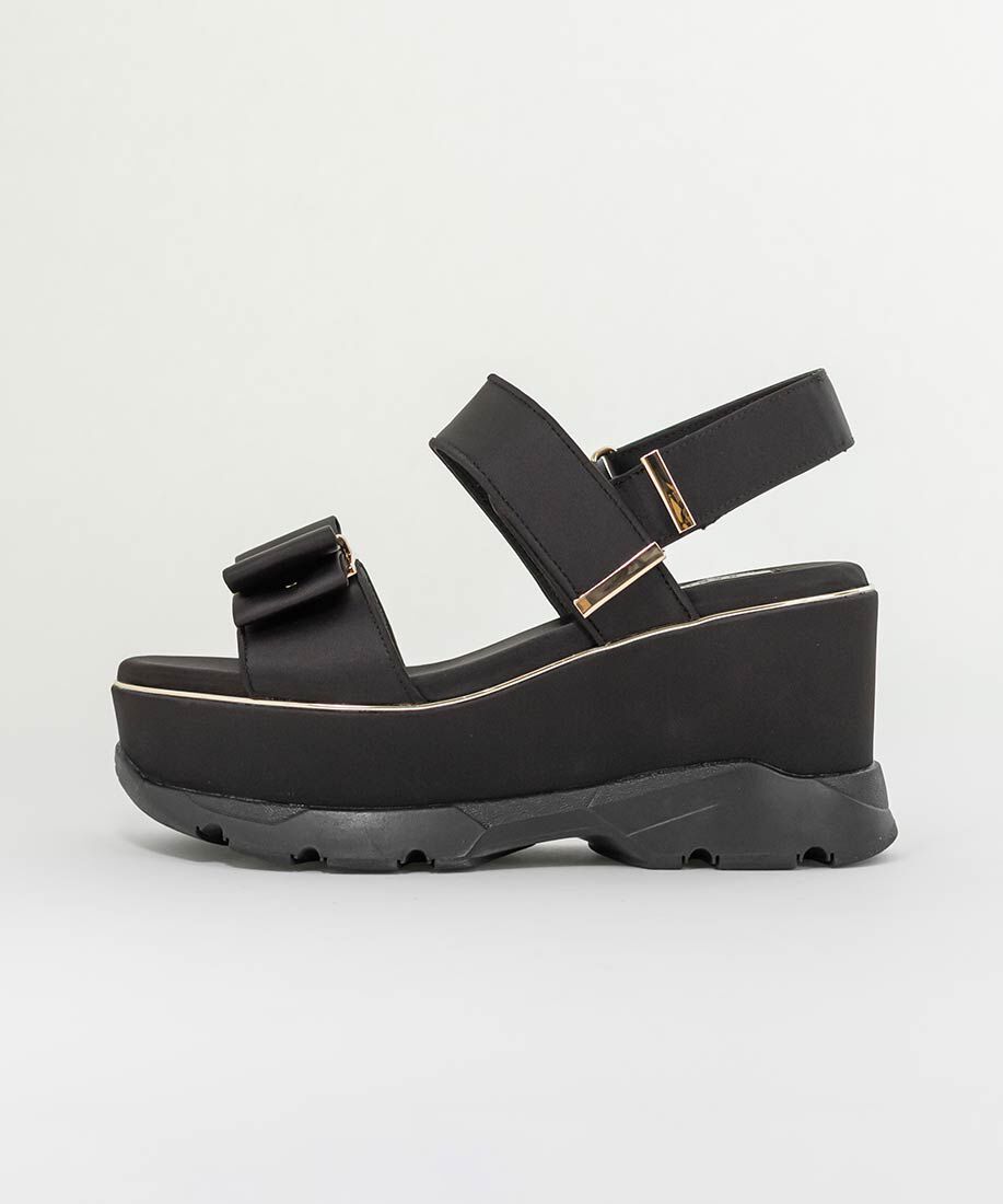  「モノグラムリボンボリュームスポーツサンダル」|サンダル|