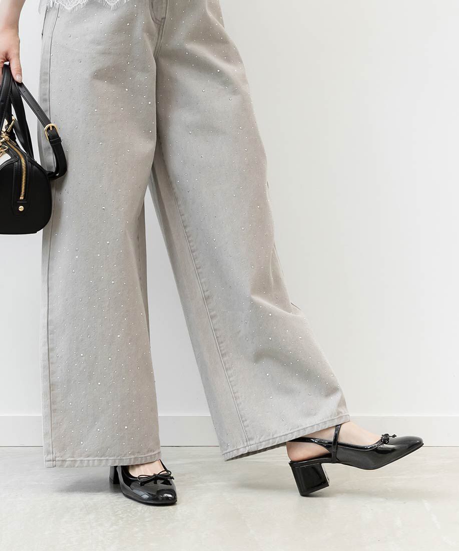  「エナメルバックストラップパンプス」|パンプス|