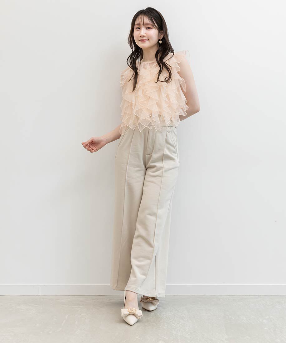  「2WAY シアーシフォンリボンパンプス」|パンプス|