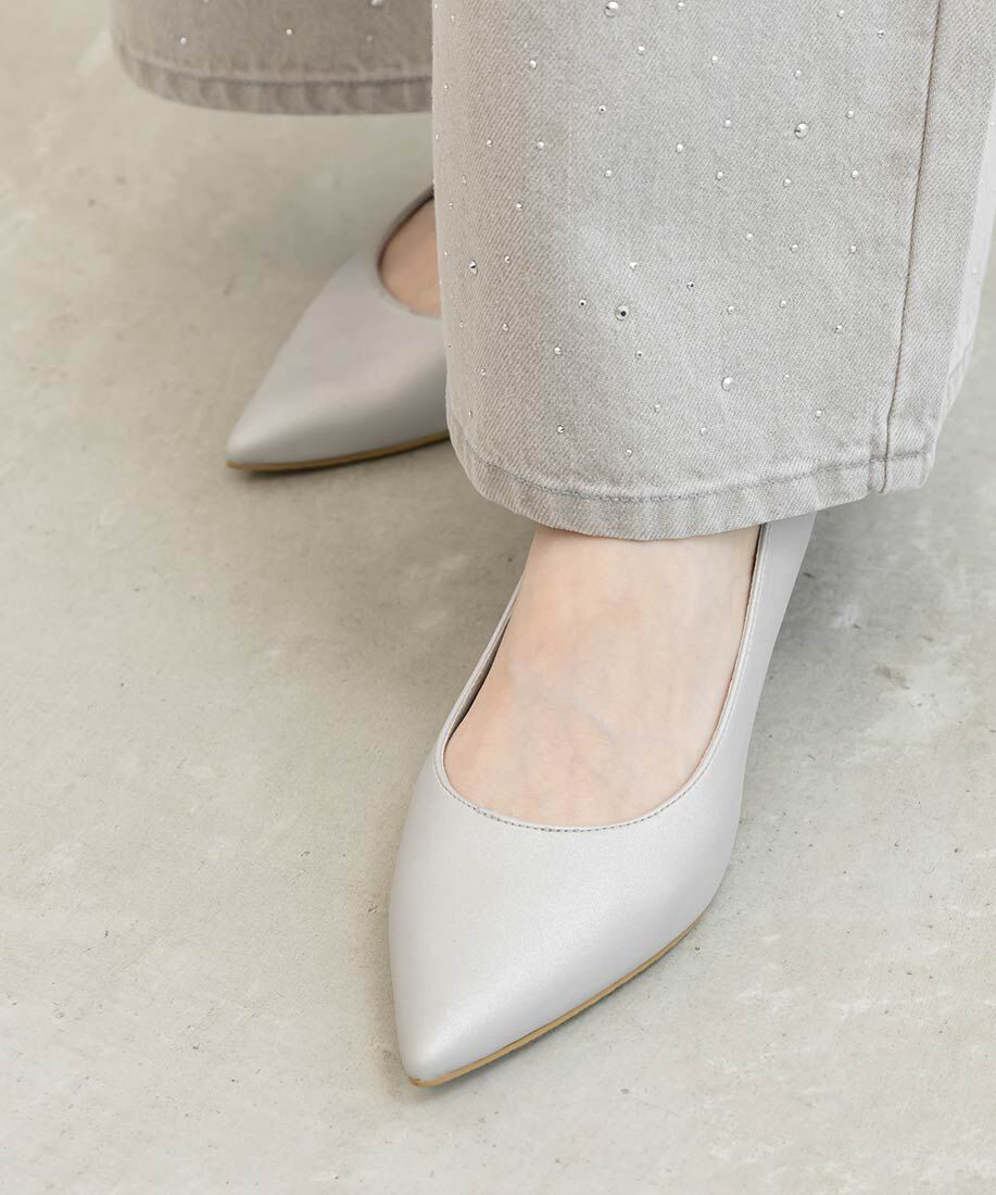  「2WAY シアーシフォンリボンパンプス」|パンプス|